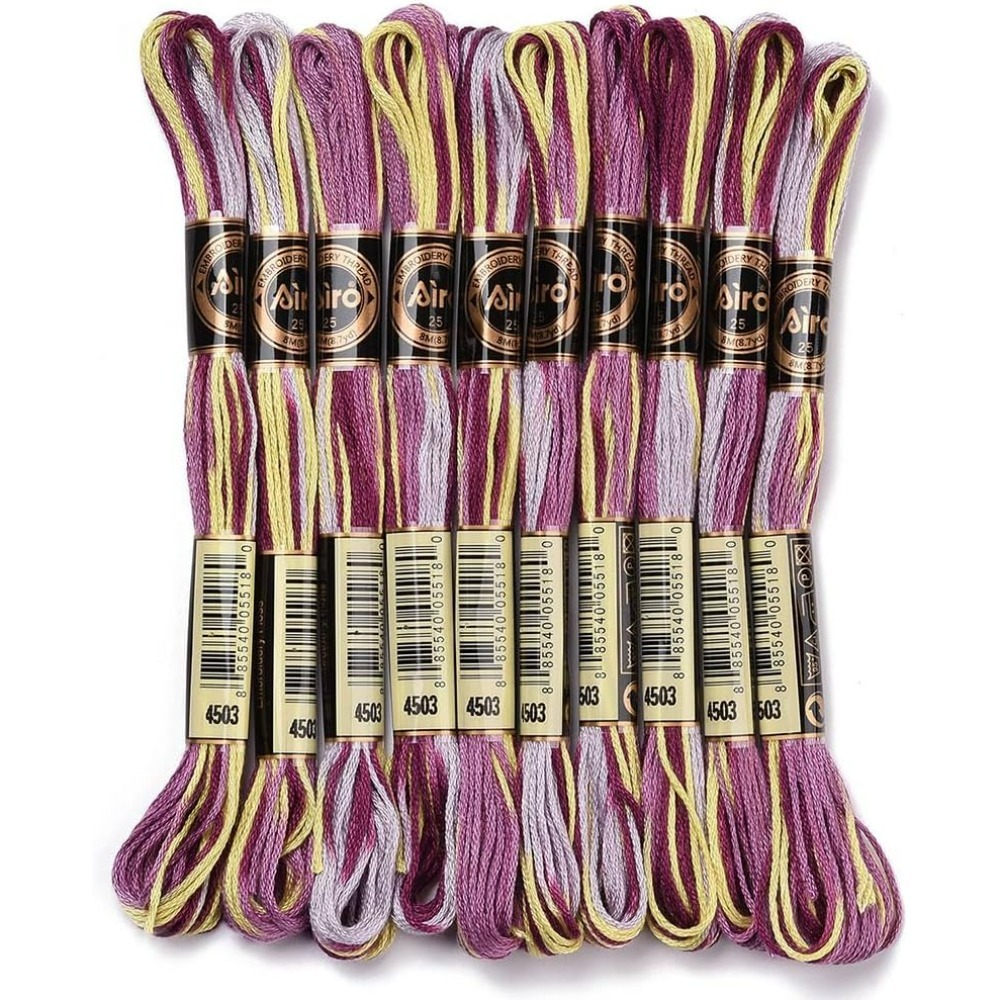 Embroidery Floss - 6 Strands Purple Variegated Embroidery Floss