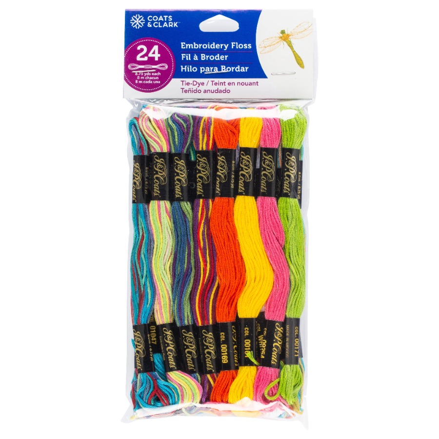 Embroidery Floss - J. and P. Coats Tie-Dye Embroidery