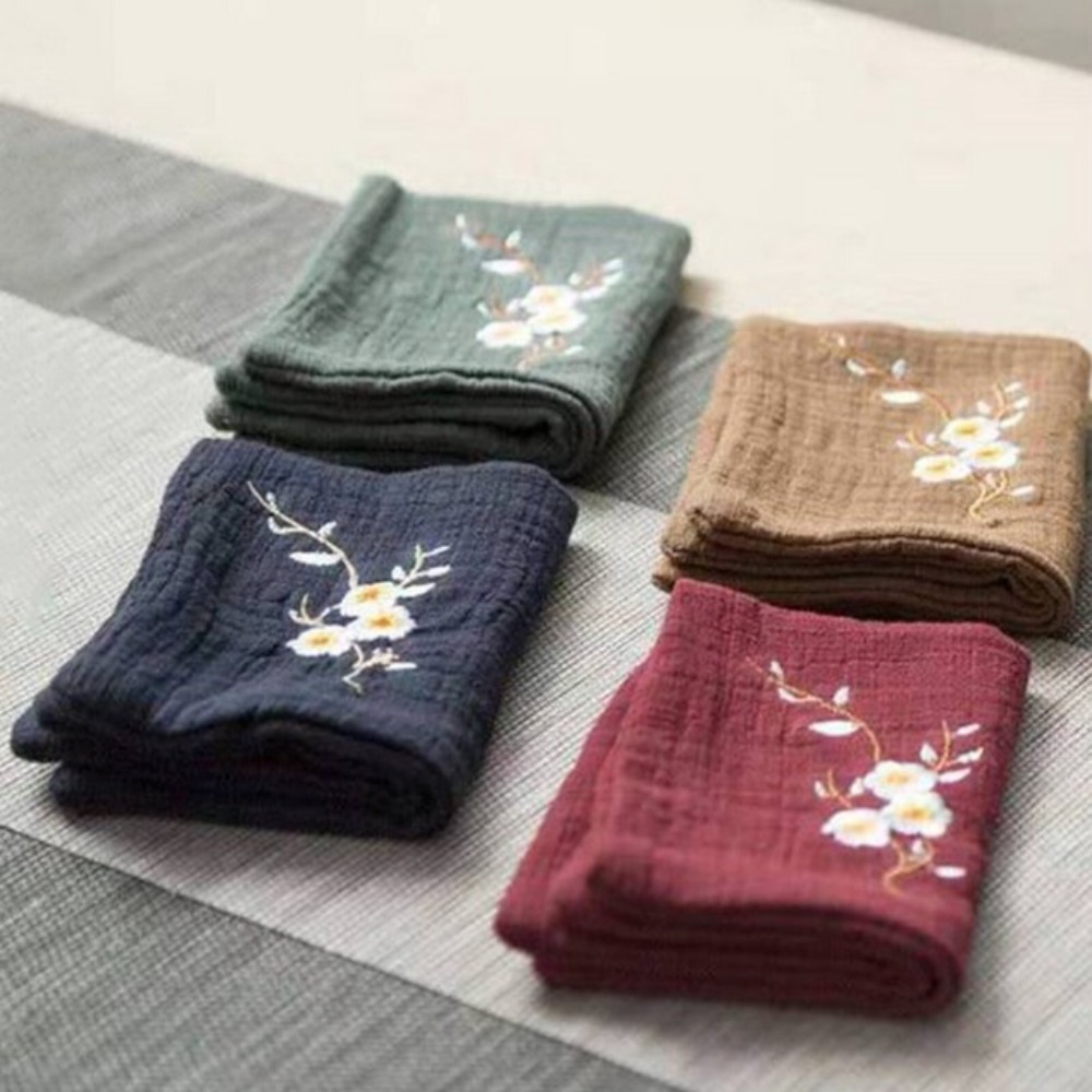 Embroidery Towel - Practical Cotton Tea Cloth Lightweight Embroidery