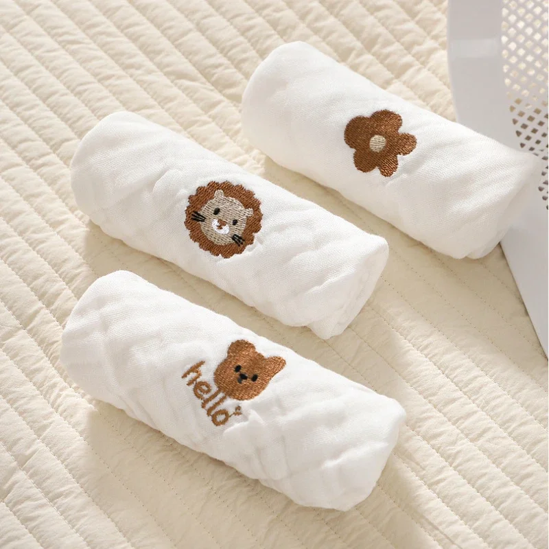 Embroidery Towel - Baby Saliva Towels 6 Layer Cotton