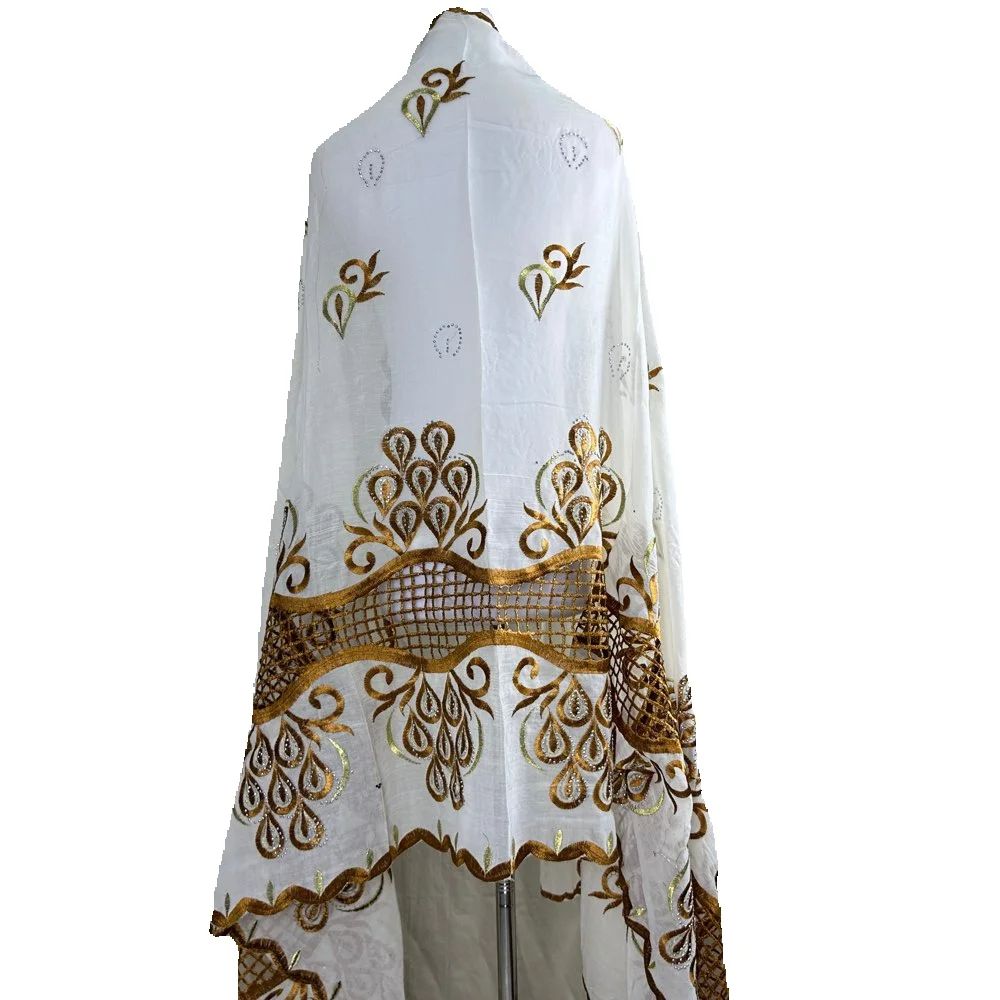 Embroidery Pashmina - 2026 African Muslim Scarf Turban Women