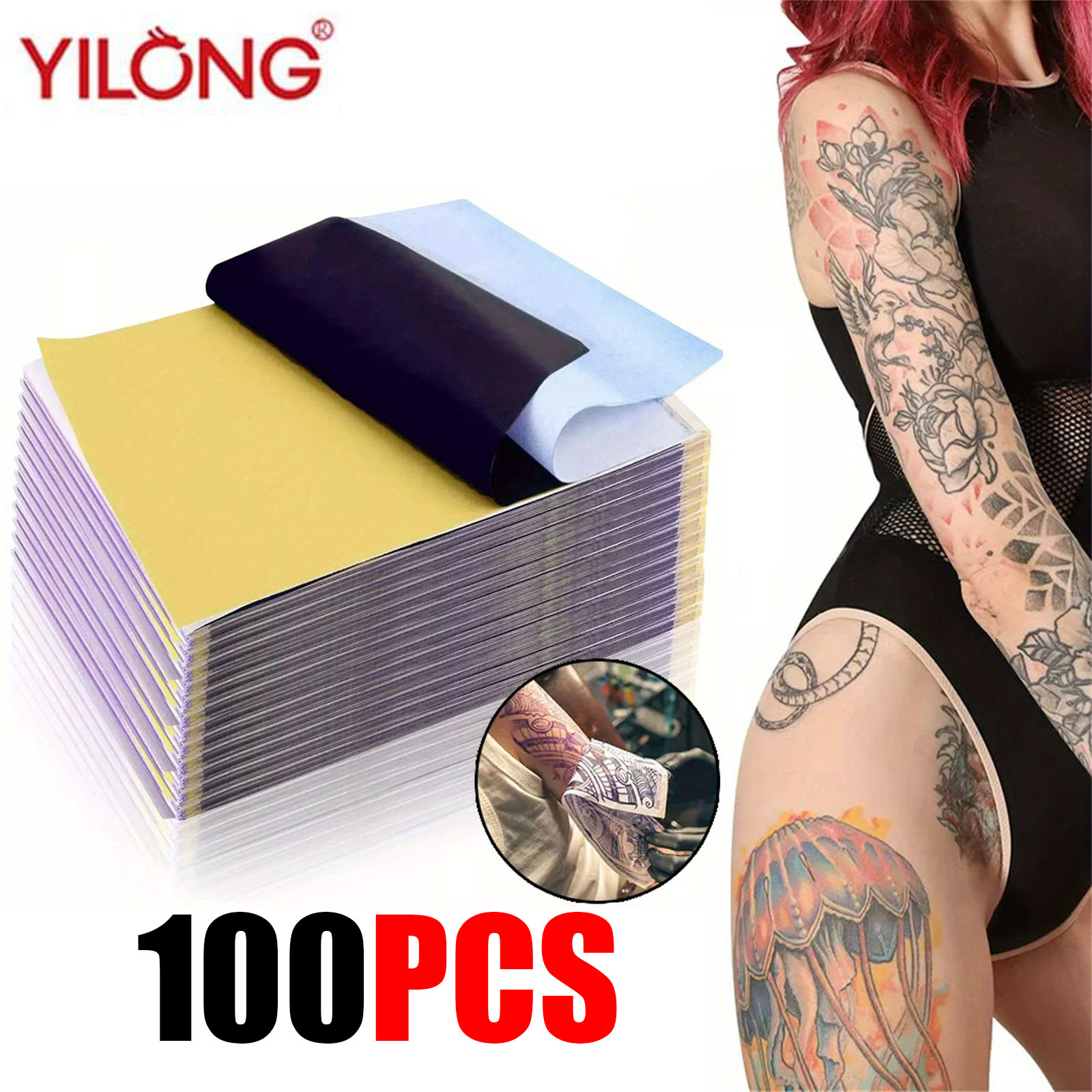 Transfer Paper Carbon - 100PCS Professional Tattoo Transfer Papers A4