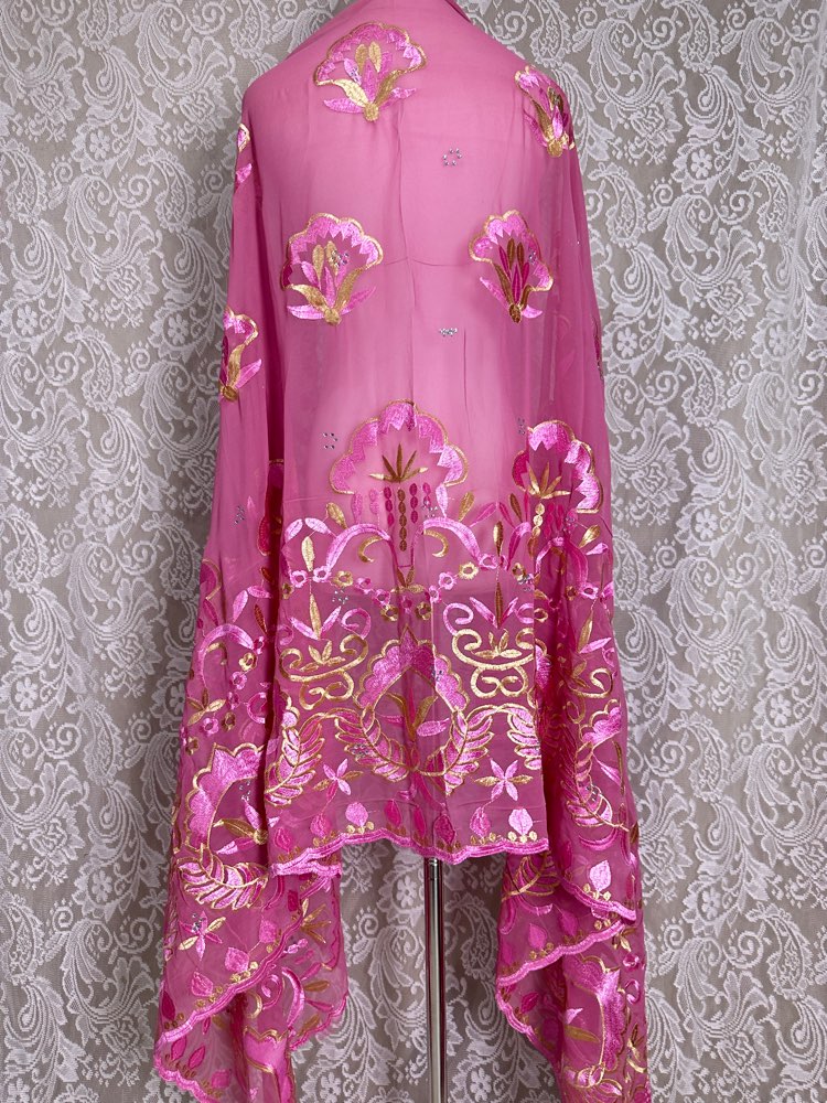 Embroidery Pashmina - African Muslim Hijab Scarf Wholesale 2mx1m