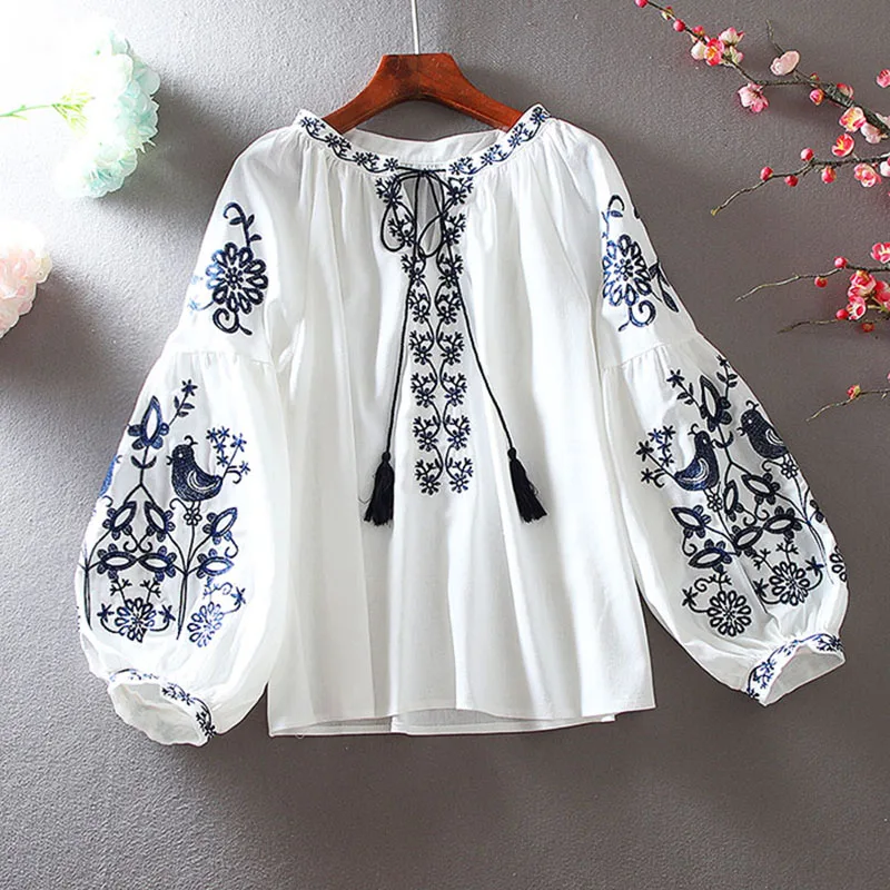 Embroidery Blouse - 2026 Women's Retro Blouse National Style