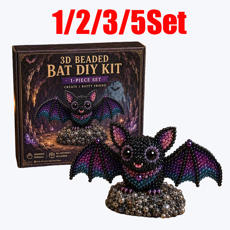 Embroidery Youtube - 1/2/3/5Set 3D Beaded Bat Craft Kit