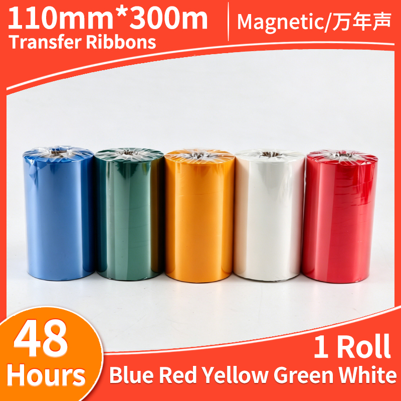 Transfer Paper Carbon - wax based carbon ribbonBlue RedYellow Green