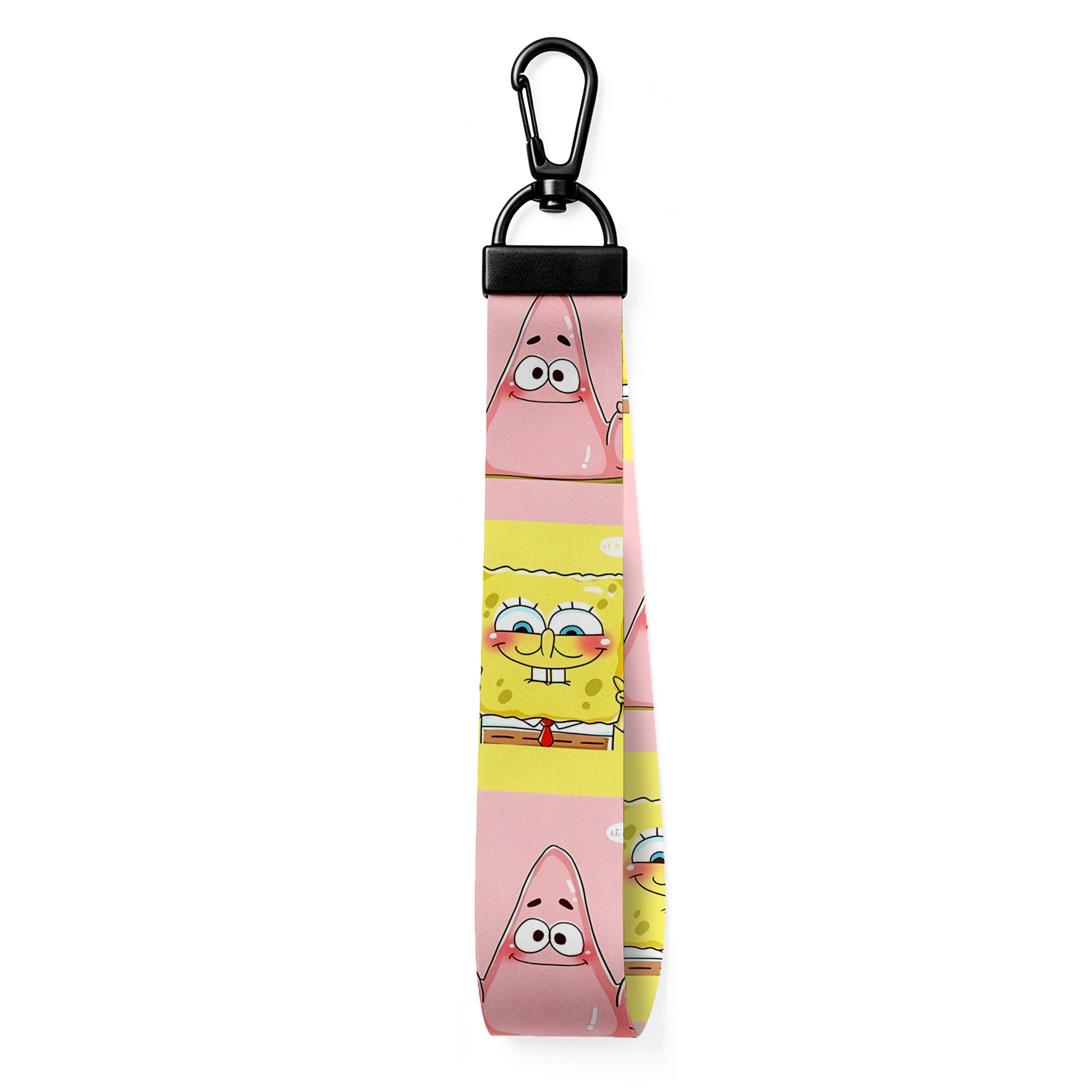 SpongeBob Key Chain for Men Wo - Embroidery Ring ulasan dan harga