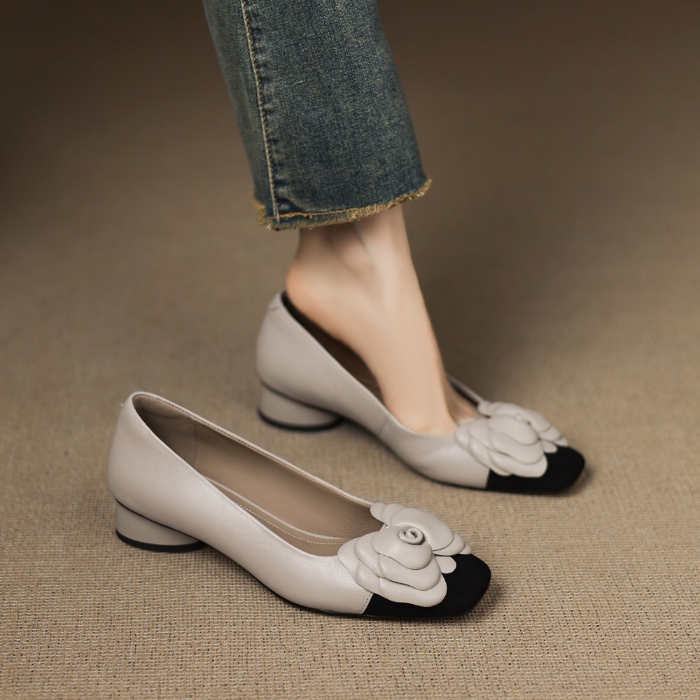 Fashion Flower Single Shoes Au - Embroidery Flat Shoes ulasan dan harga
