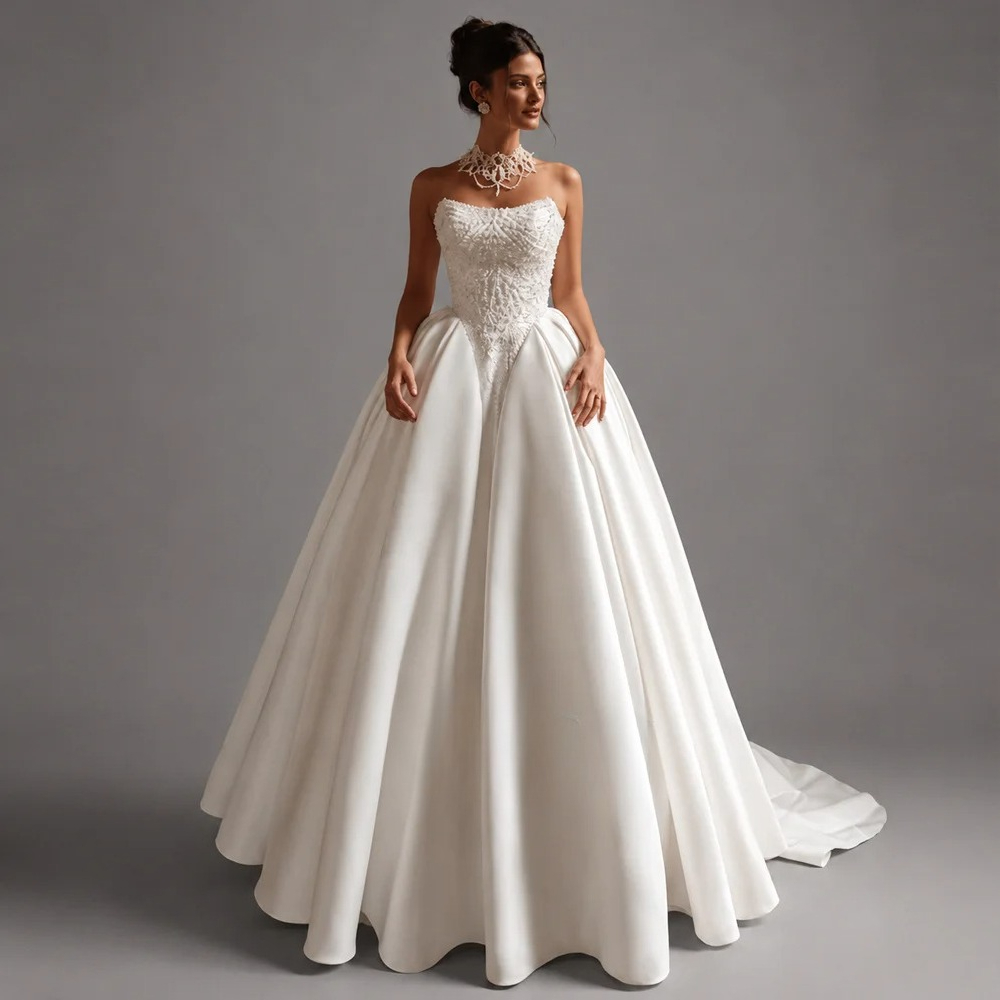 Customized Elegant Wedding Dre - Embroidery Online Design ulasan dan harga