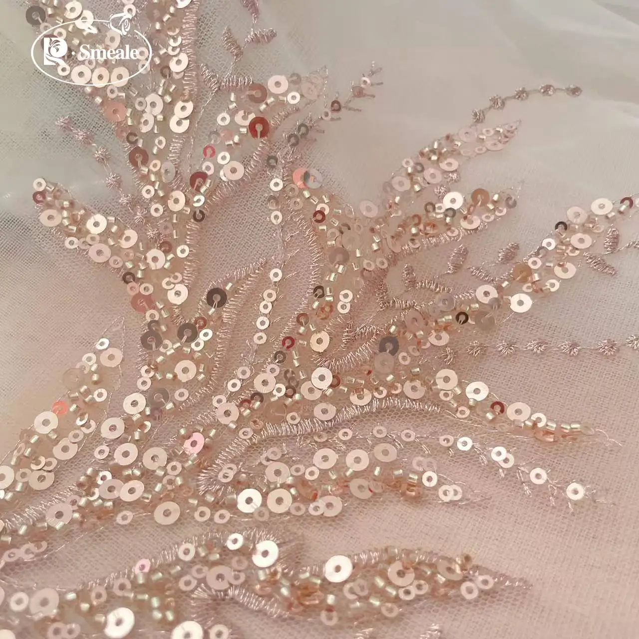 5Pair-2Pair.Rose Gold Sequin T - Embroidery Youtube ulasan dan harga