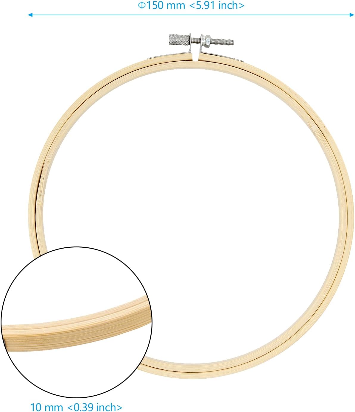 25 Pieces 6 Inch Bamboo Embroi - Embroidery Ring ulasan dan harga