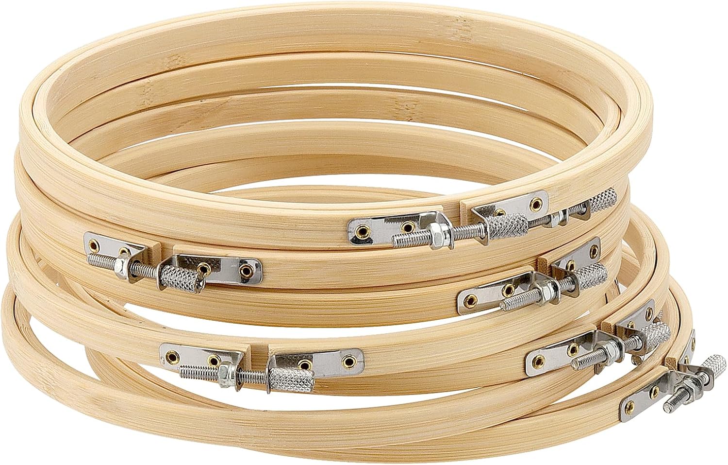 25 Pieces 6 Inch Bamboo Embroi - Embroidery Ring ulasan dan harga