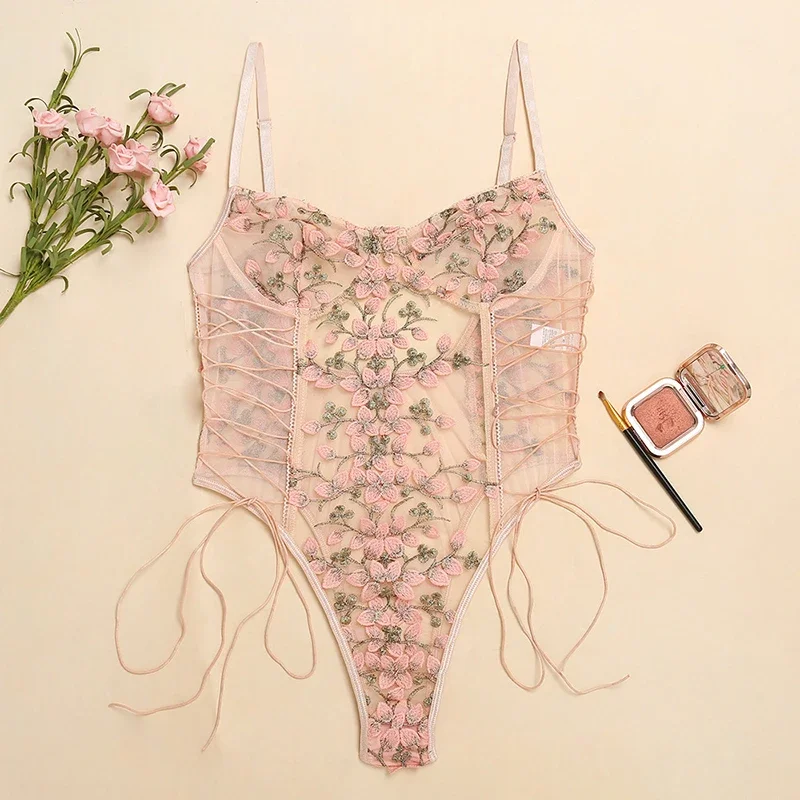 Women Sexy Lingerie Bodysuit F - Embroidery Origin ulasan dan harga