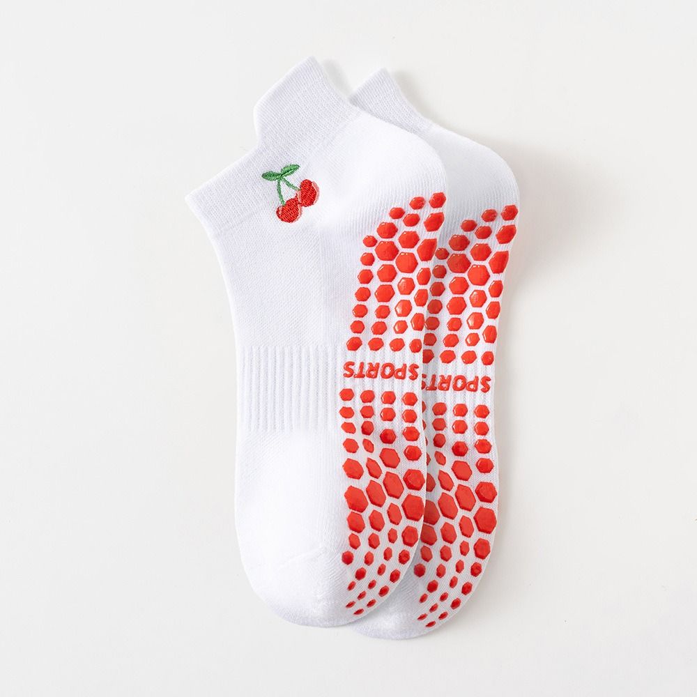 New Cotton Pilates Socks Breat - Embroidery Youtube ulasan dan harga