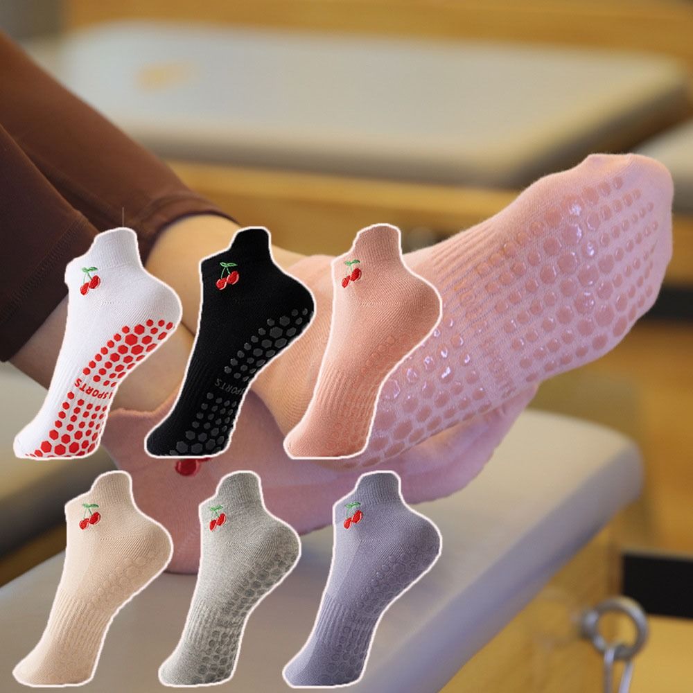 New Cotton Pilates Socks Breat - Embroidery Youtube ulasan dan harga