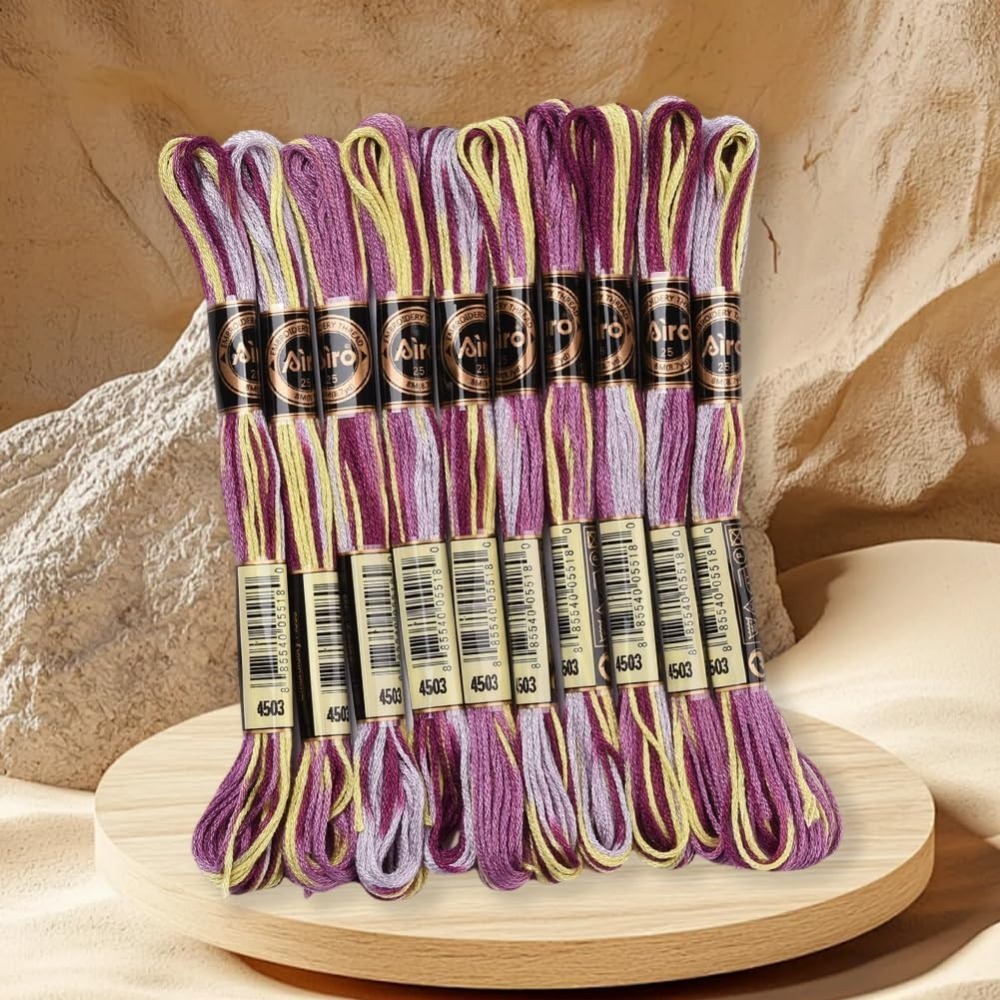6 Strands Purple Variegated Em - Embroidery Floss ulasan dan harga