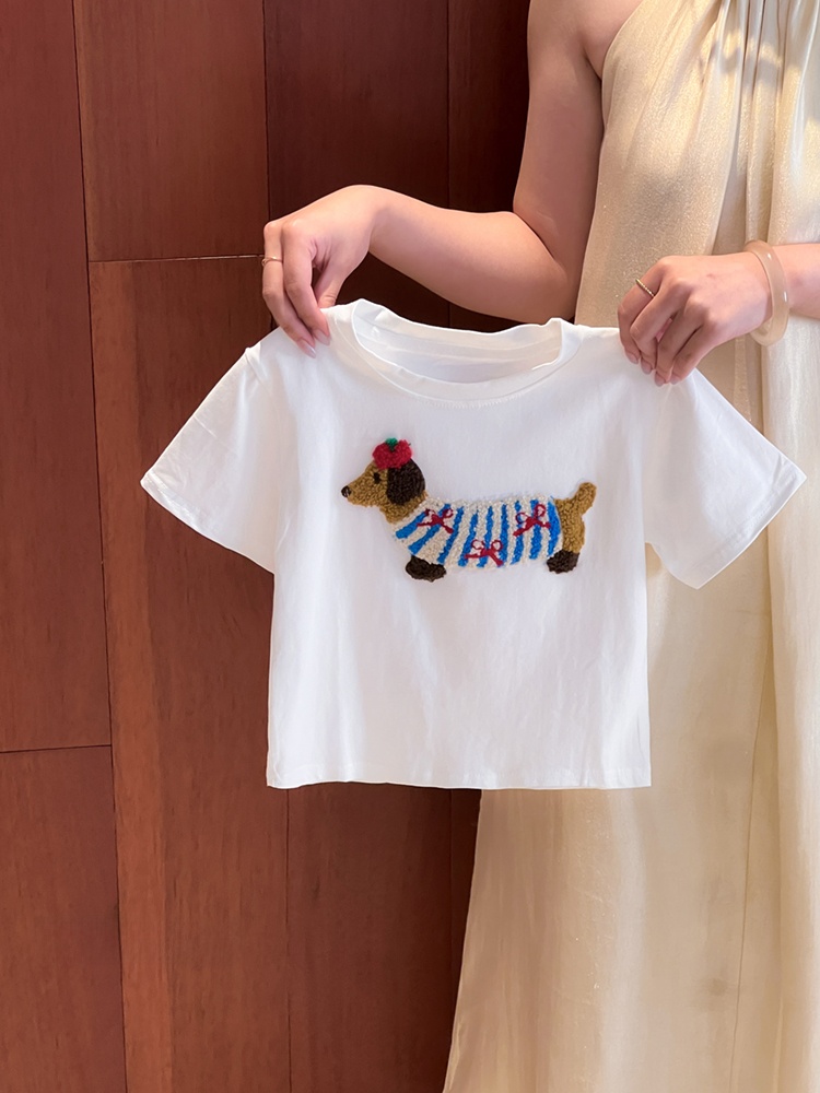Girls Boys Summer Outfit 2026  - Embroidery Towel ulasan dan harga