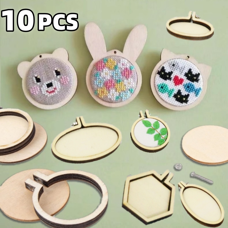 10PCS Mini Embroidery Hoop Woo - Embroidery Ring ulasan dan harga