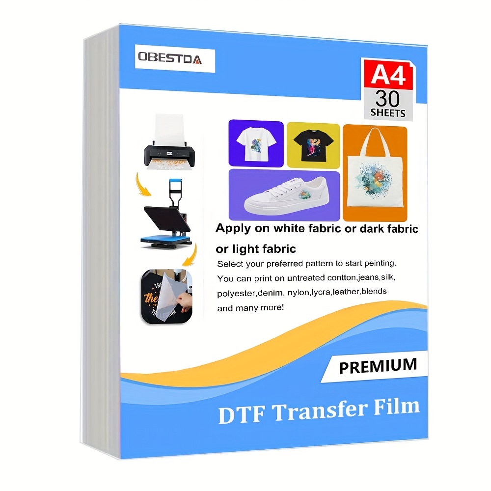 A4 30 Pcs DTF Transfer Film PE - Transfer Paper Carbon ulasan dan harga