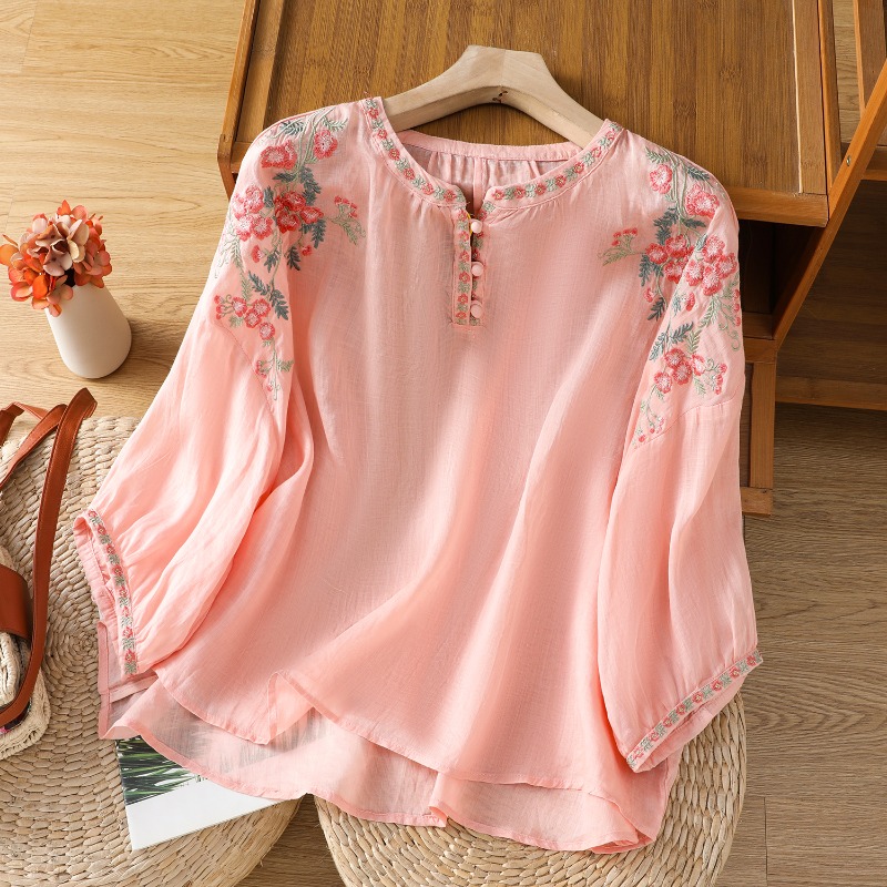 Chinese Style Women's Clothing - Embroidery Blouse ulasan dan harga