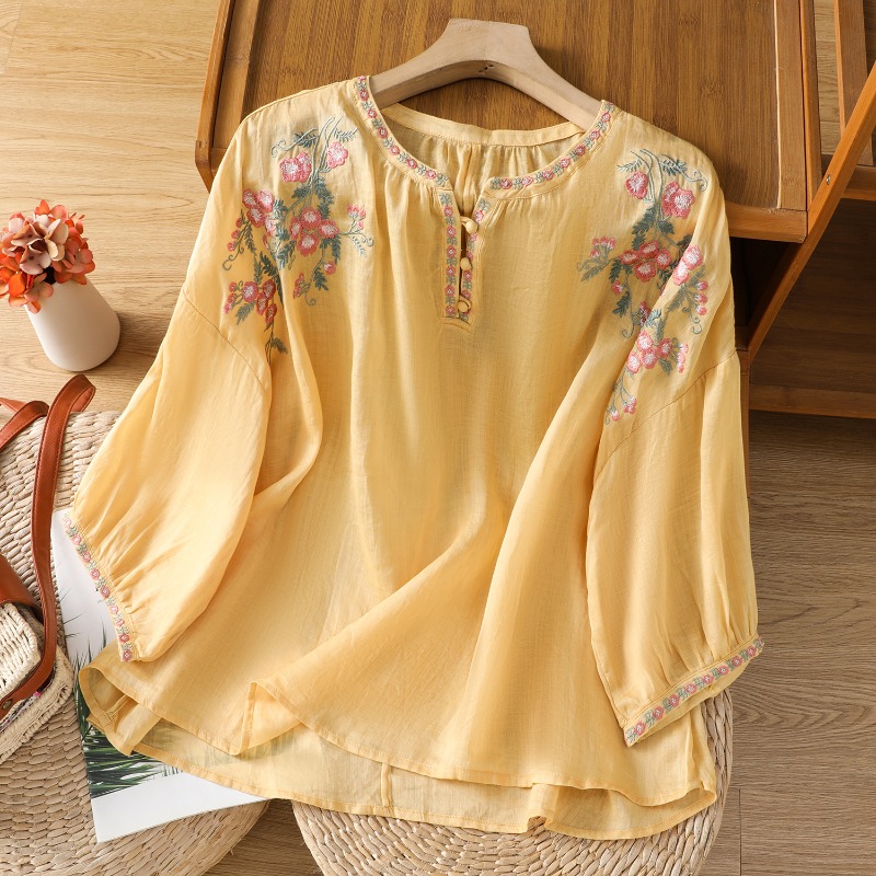 Chinese Style Women's Clothing - Embroidery Blouse ulasan dan harga