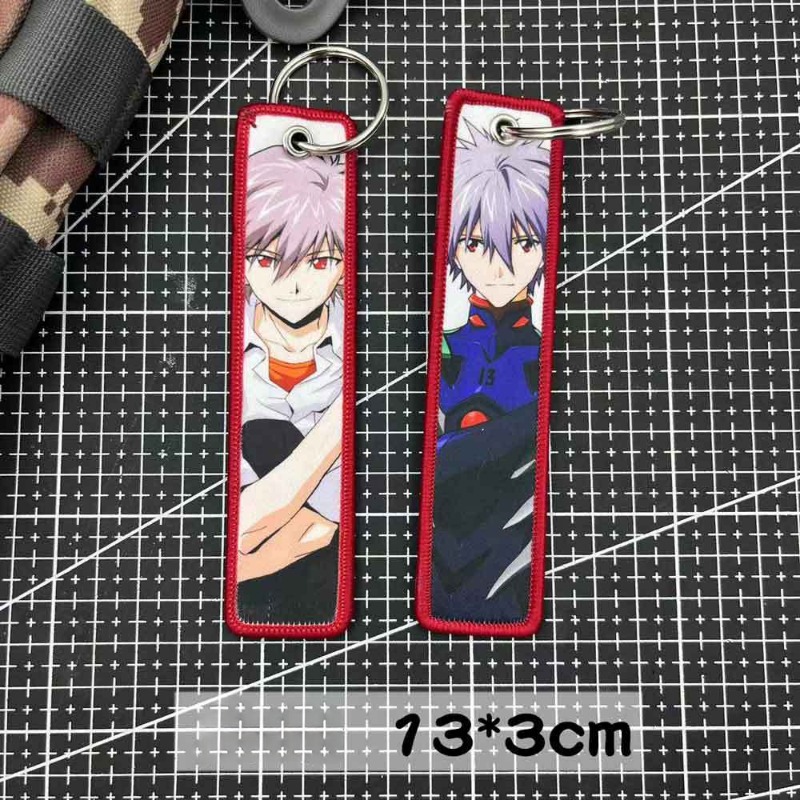 Evangelion Keychain Anime Embr - Embroidery Ring ulasan dan harga