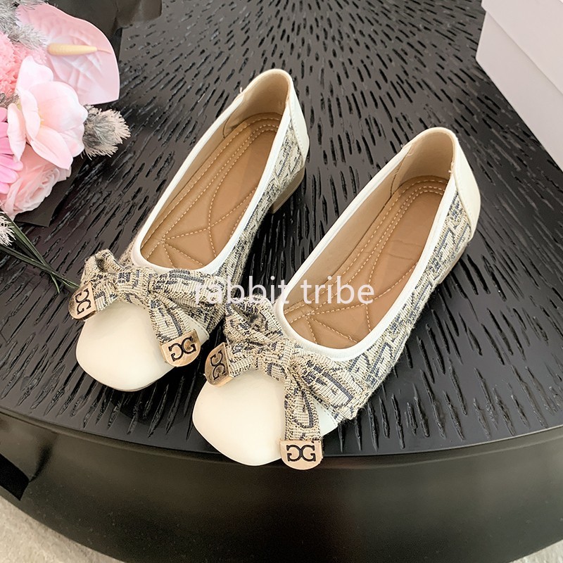 Comfortable French Womens Sing - Embroidery Flat Shoes ulasan dan harga