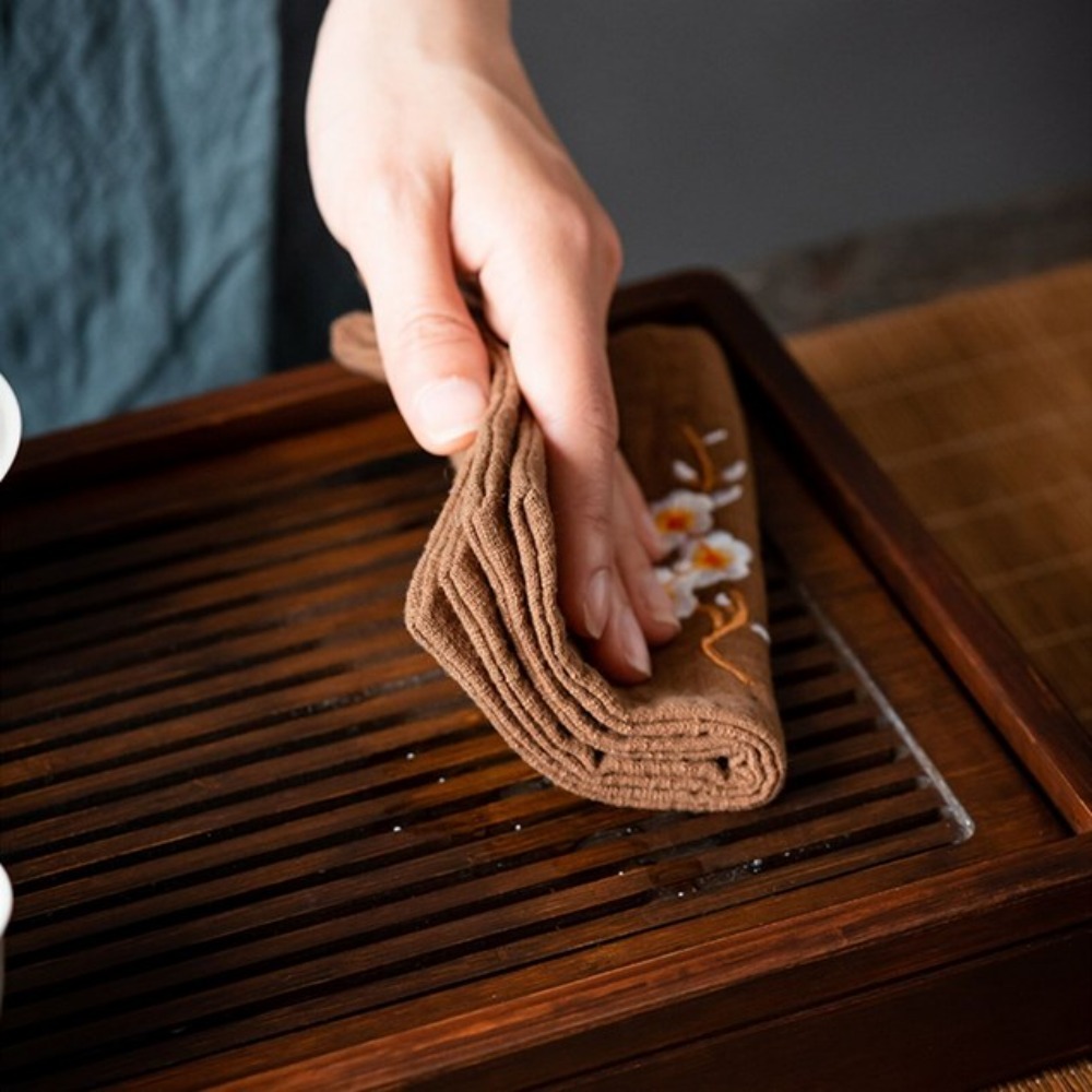 Practical Cotton Tea Cloth Lig - Embroidery Towel ulasan dan harga