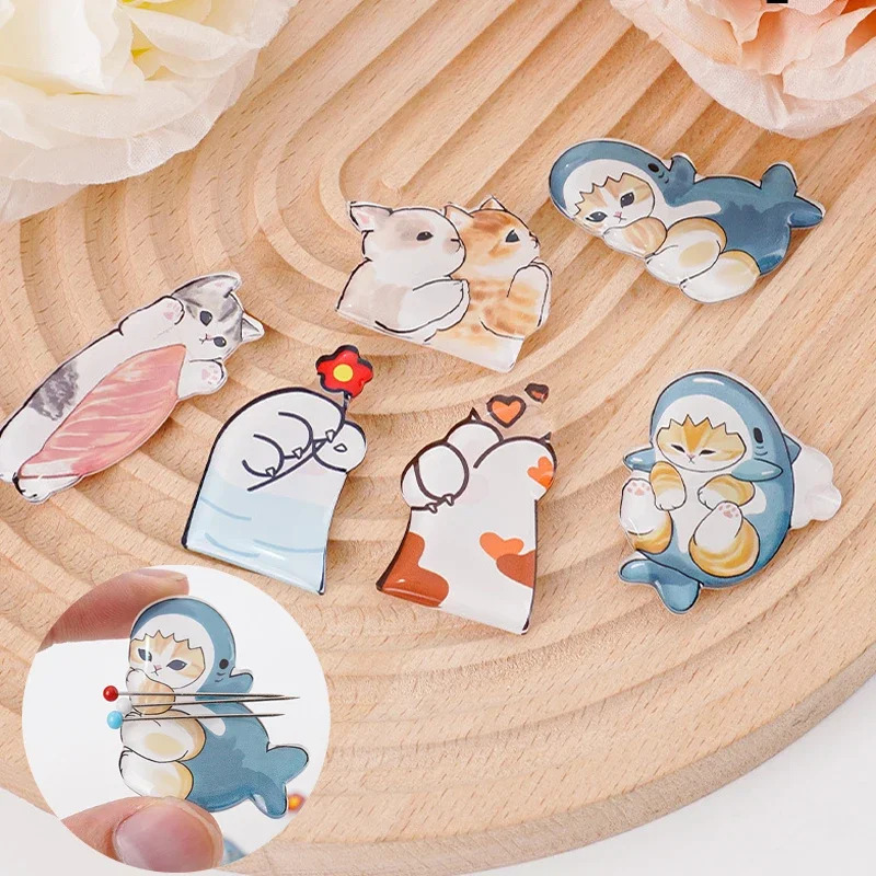 Cute cat acrylic needle, 1 pie - Embroidery Youtube ulasan dan harga