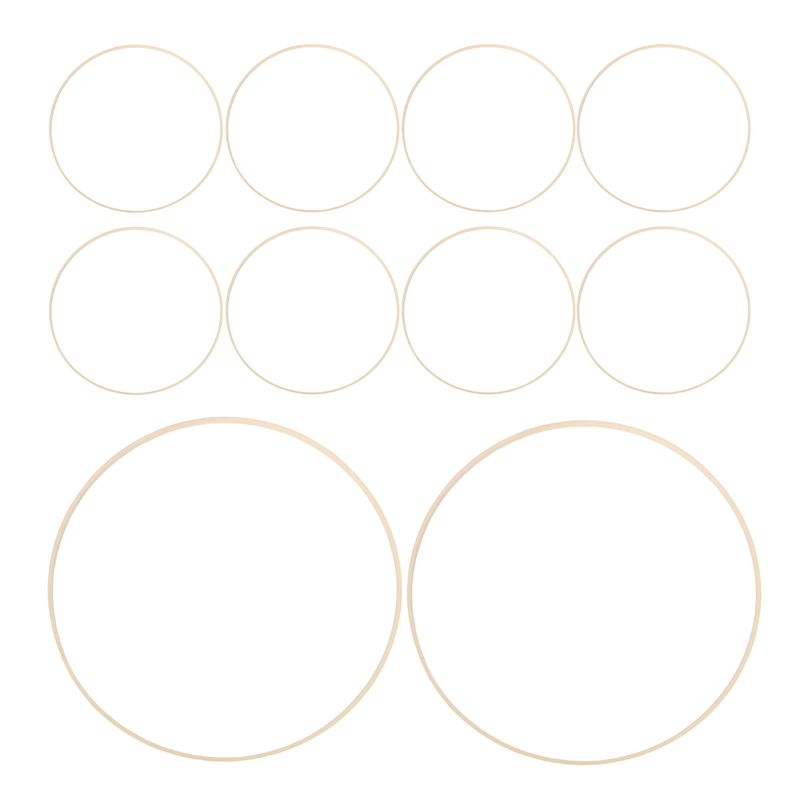 10 Pcs Craft Supplies for Wrea - Embroidery Ring ulasan dan harga