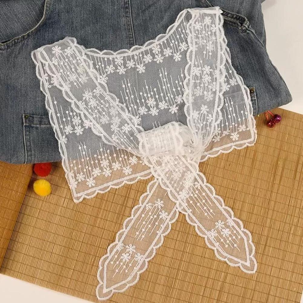 French Lace Shawl Scarf for Wo - Embroidery Blouse ulasan dan harga
