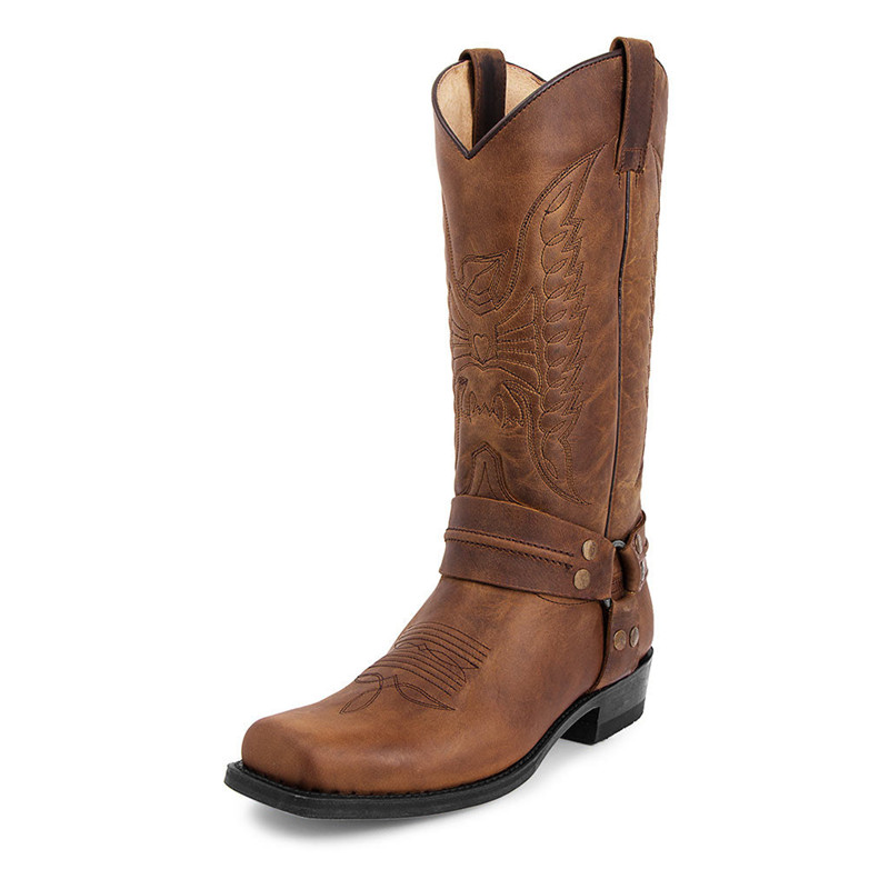 New Men's Motorcycle Boots Fas - Embroidery Youtube ulasan dan harga