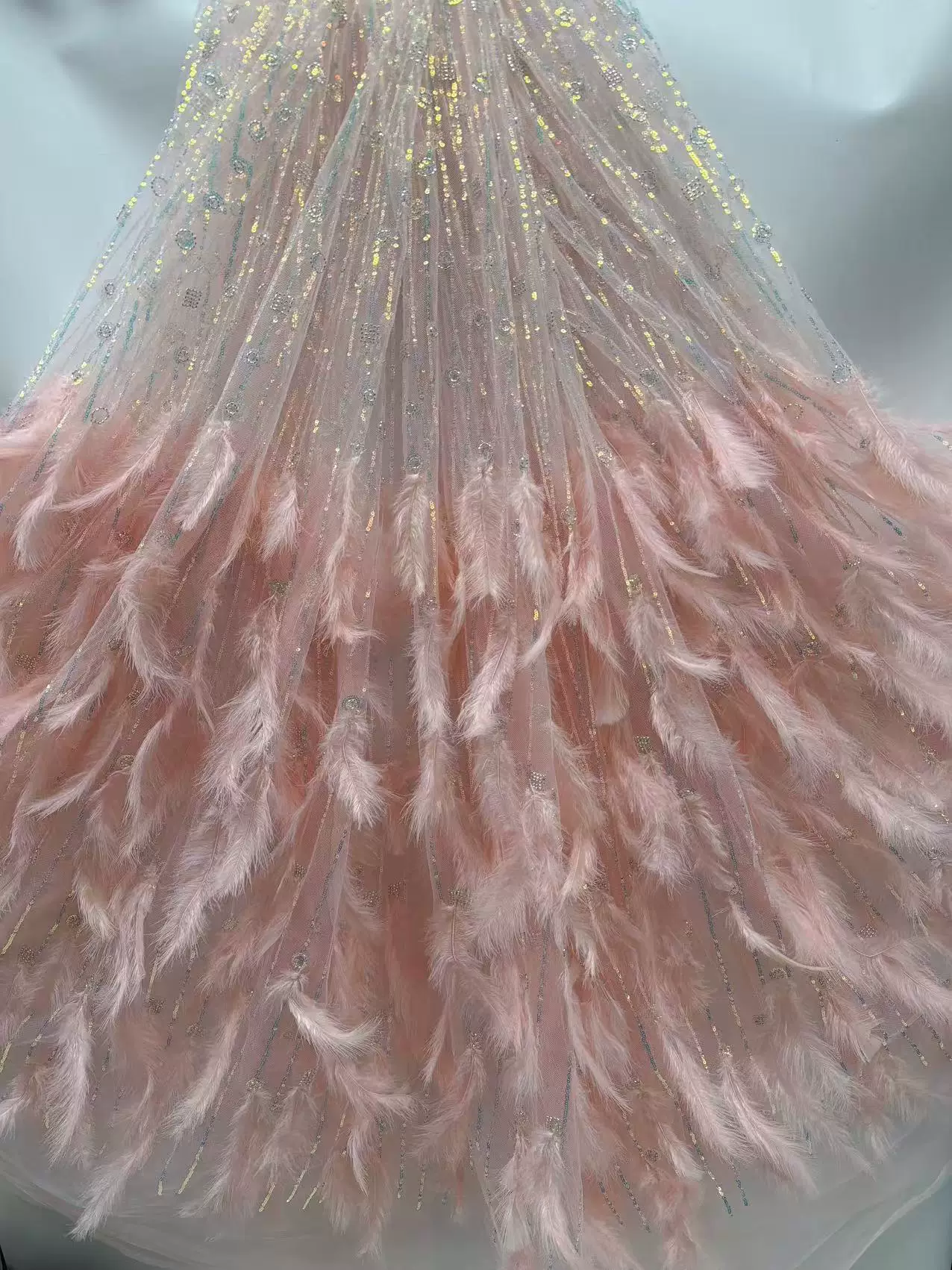 5yard Feather bead tube sequin - Embroidery Youtube ulasan dan harga
