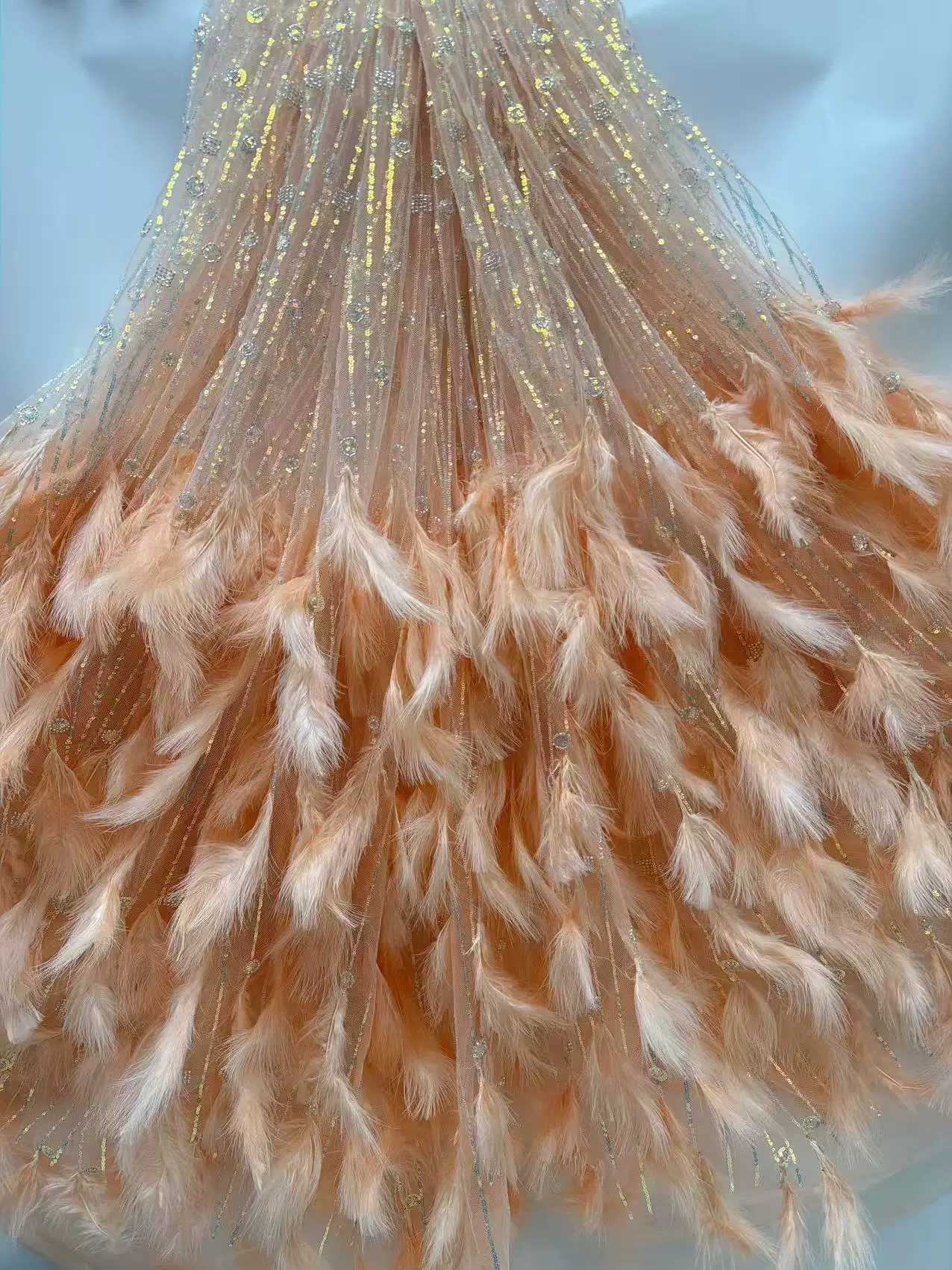 5yard Feather bead tube sequin - Embroidery Youtube ulasan dan harga