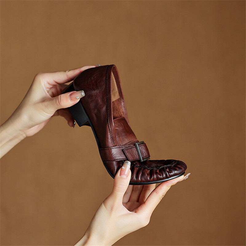 New Autumn Genuine Leather Wom - Embroidery Flat Shoes ulasan dan harga