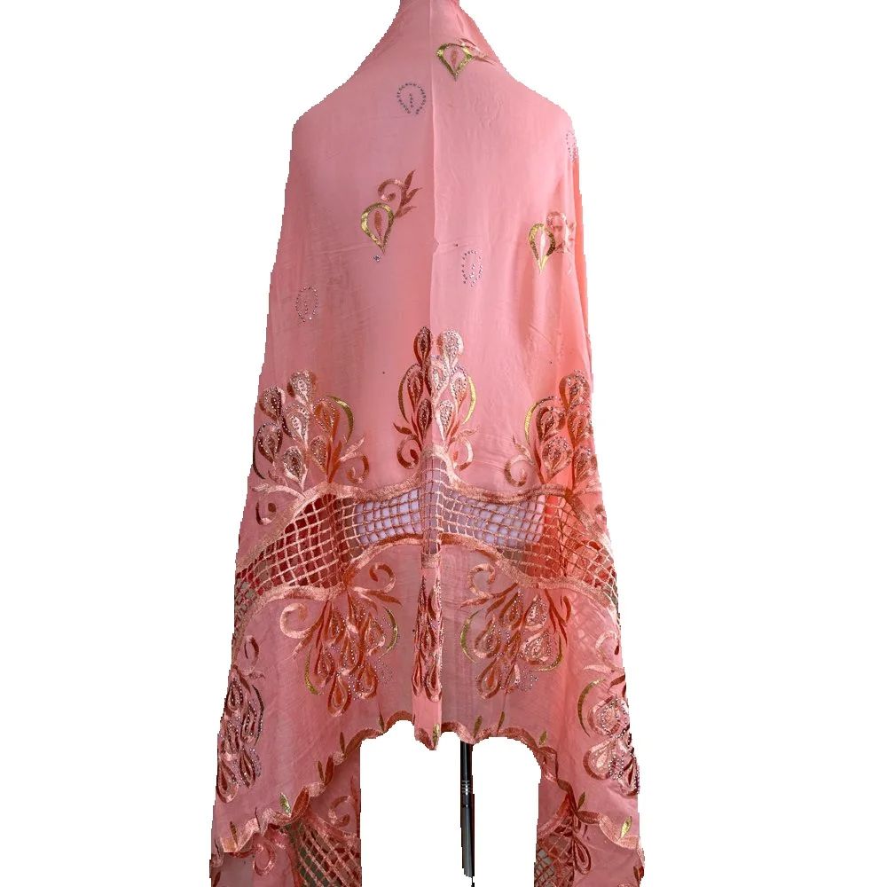 2026 African Muslim Scarf Turb - Embroidery Pashmina ulasan dan harga