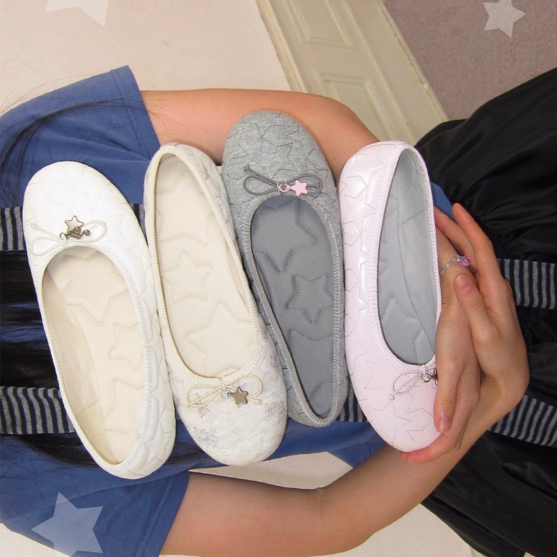 Bows Ballet Shoes - 2026 New S - Embroidery Flat Shoes ulasan dan harga