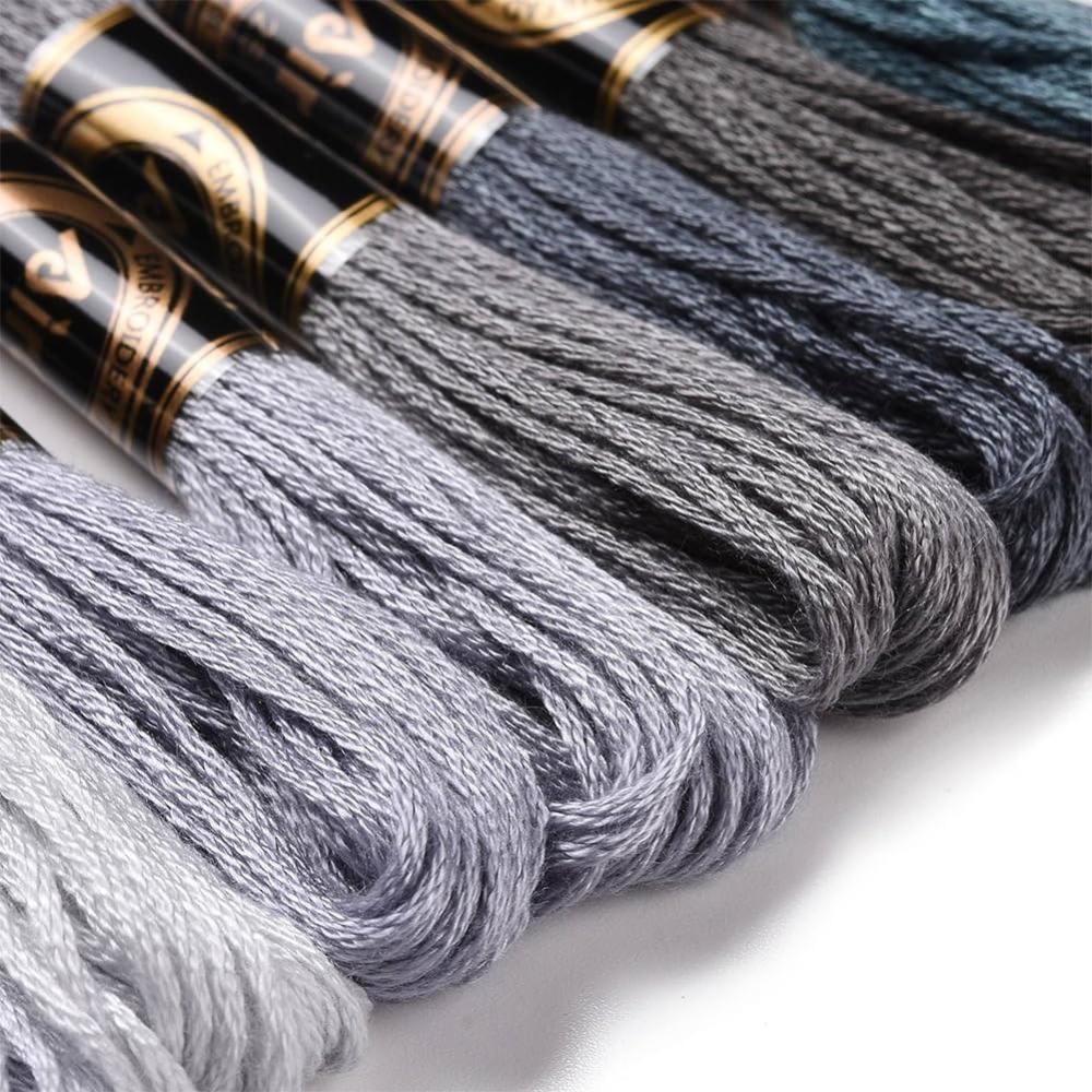 8 Skeins 70 Yards Grey Friends - Embroidery Floss ulasan dan harga