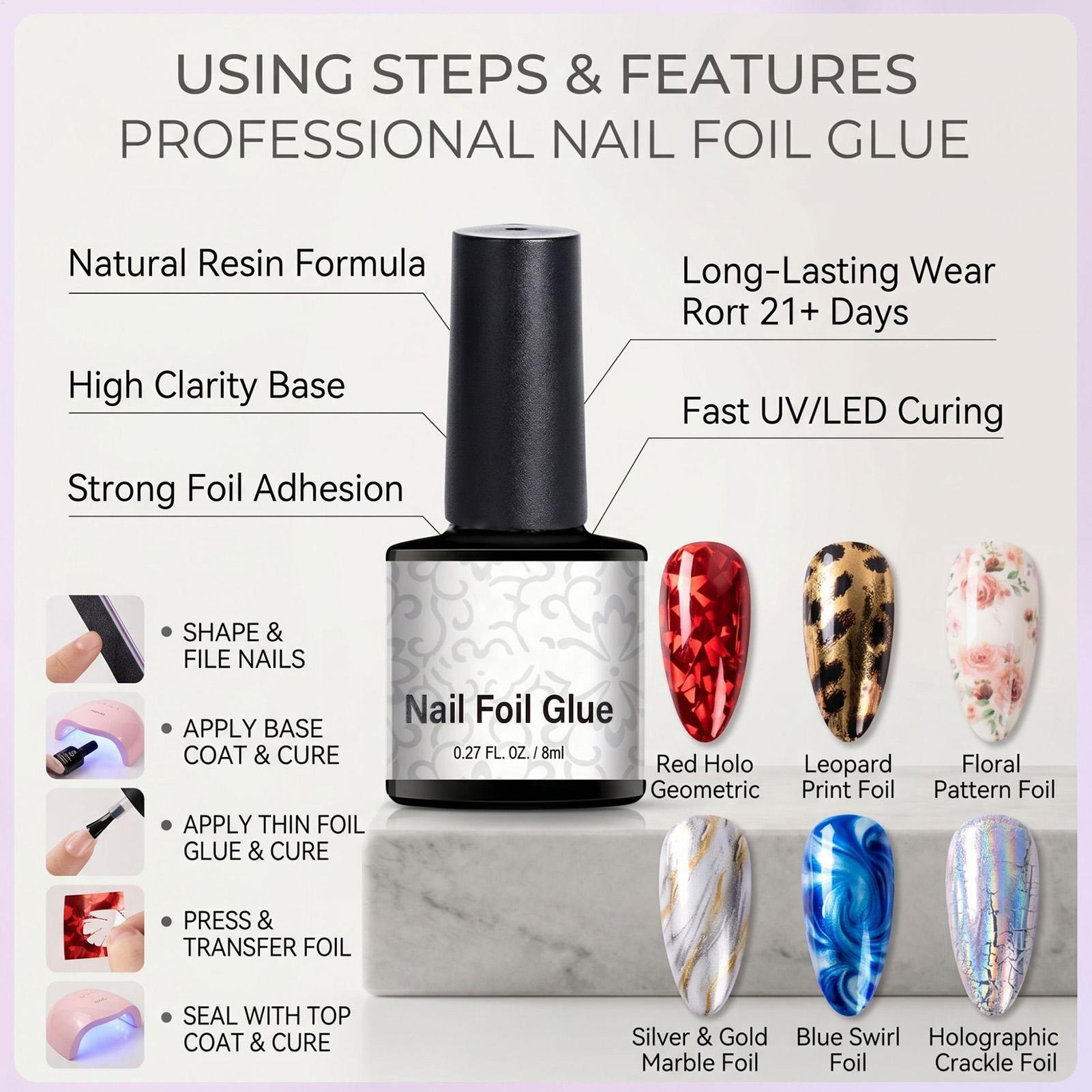 Nail Foil Glue 8ml Transfer Fo - Transfer Paper Carbon ulasan dan harga