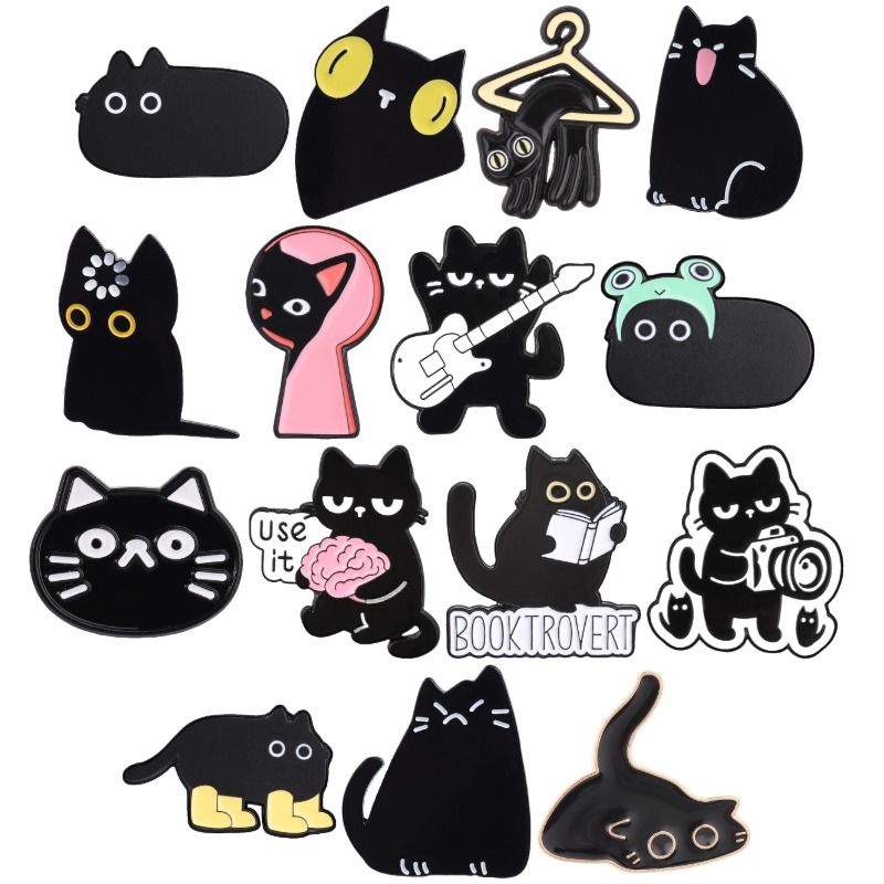 13-20 Pins Set Cats Dog Bee Co - Embroidery Whale ulasan dan harga