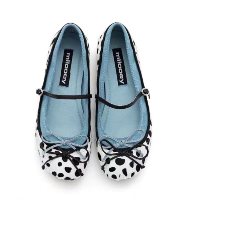 2026French Flat Bottomed Rotun - Embroidery Flat Shoes ulasan dan harga