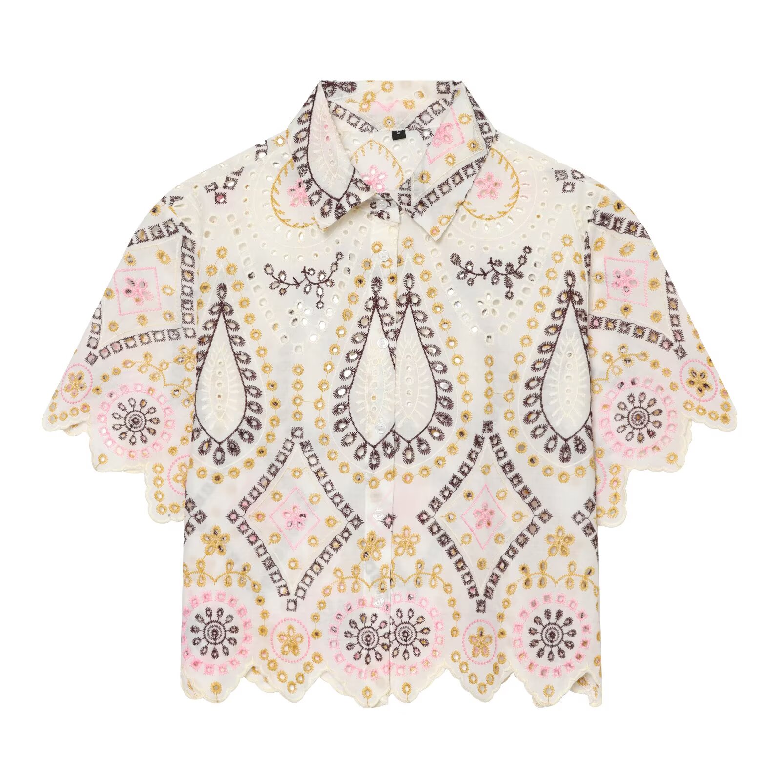 PRINTKAOIR Women's Fashion Hol - Embroidery Eyelet ulasan dan harga