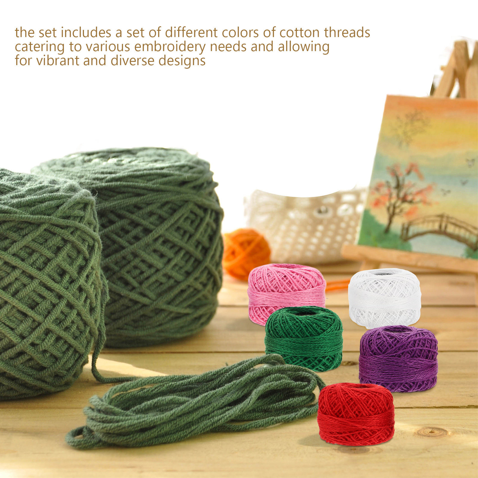 12Pcs Cotton Embroidery Floss  - Embroidery Floss ulasan dan harga