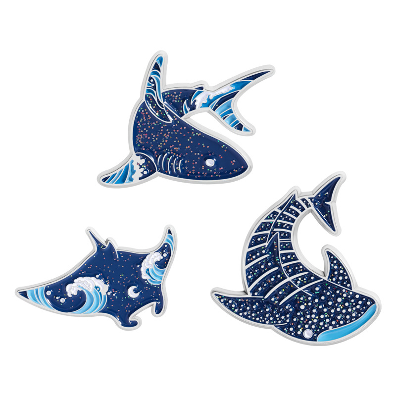 Cartoon marine creatures Ename - Embroidery Whale ulasan dan harga