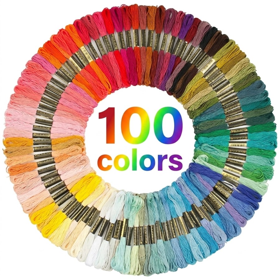 100 Colors Cotton DMC Cross Fl - Embroidery Floss ulasan dan harga