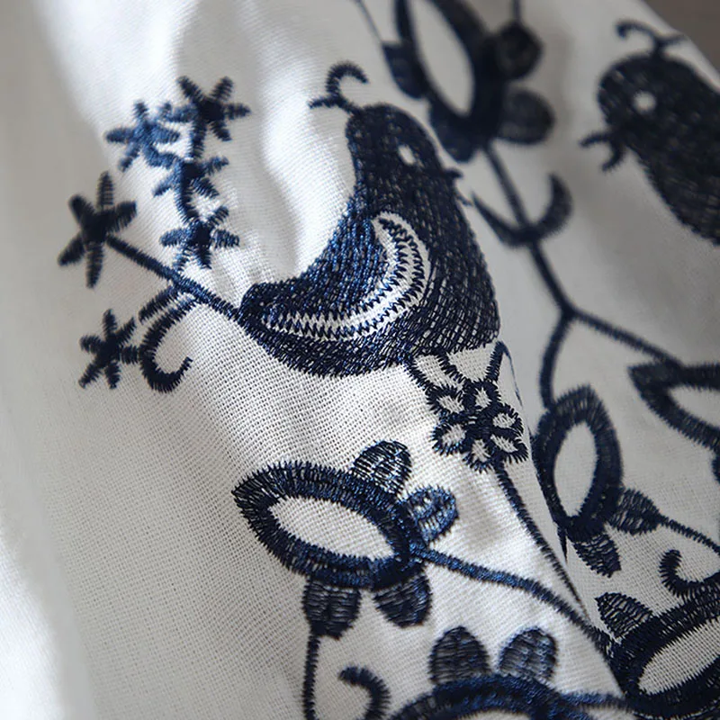 2026 Women's Retro Blouse Nati - Embroidery Blouse ulasan dan harga