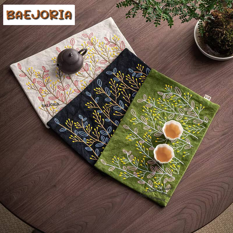 National Style Handmade Embroi - Embroidery Towel ulasan dan harga