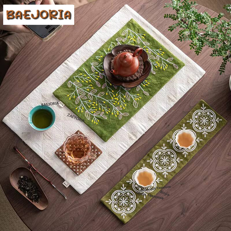 National Style Handmade Embroi - Embroidery Towel ulasan dan harga
