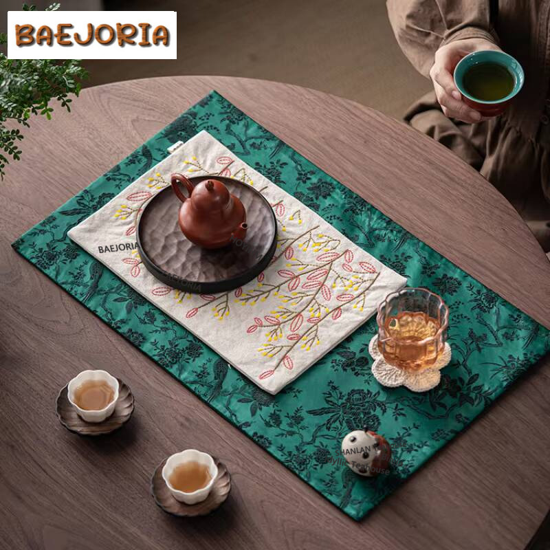 National Style Handmade Embroi - Embroidery Towel ulasan dan harga