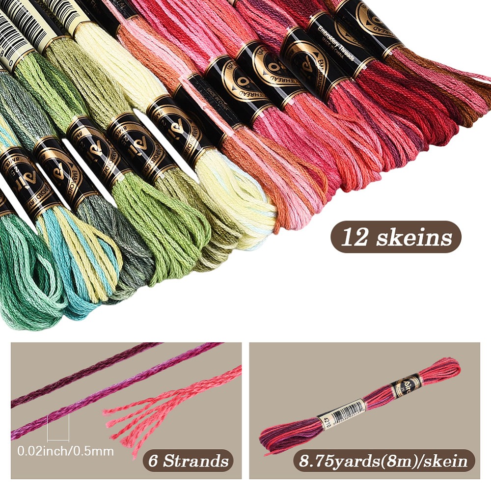 105 Yards Stitch Floss Embroid - Embroidery Floss ulasan dan harga